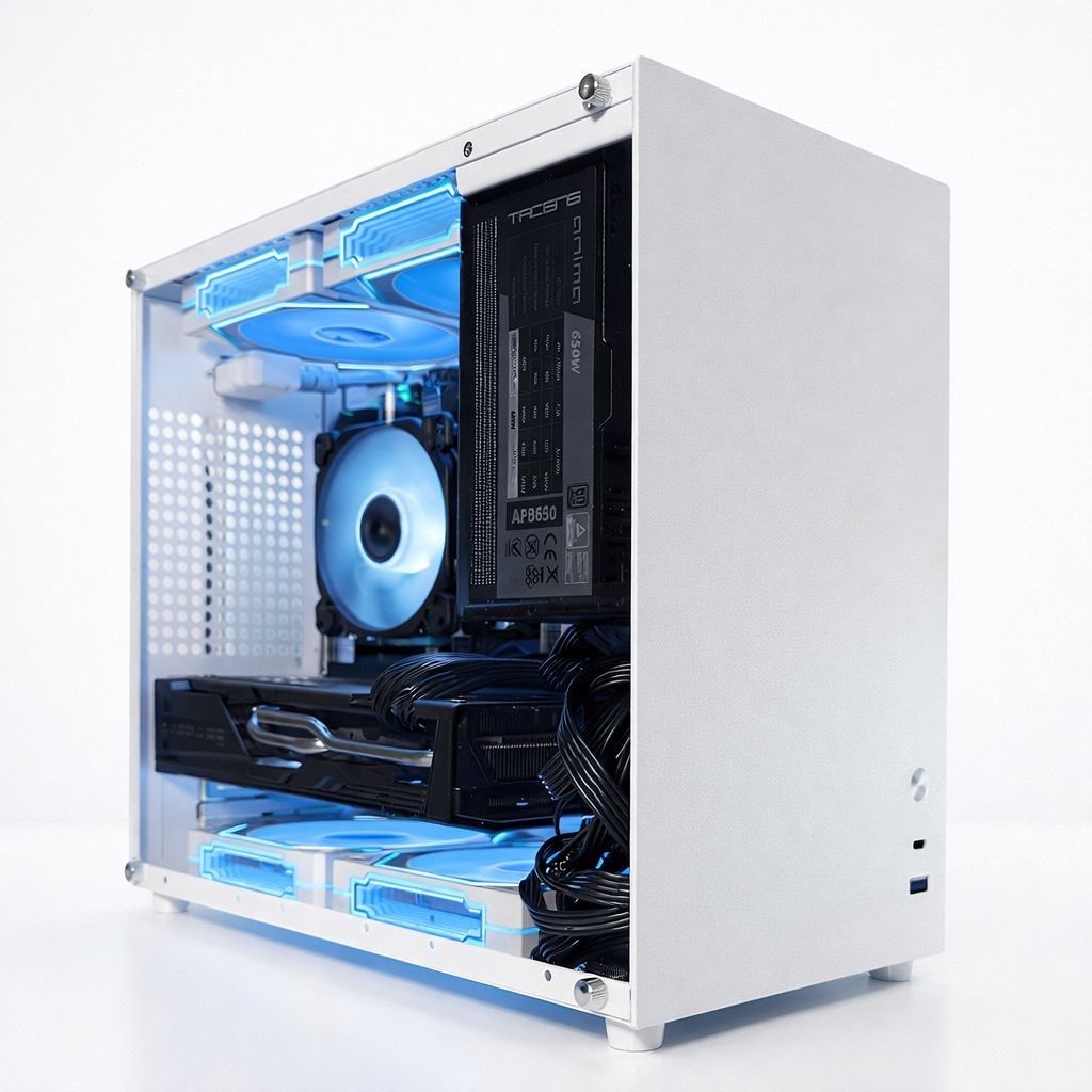 Specia Gaming PC 14 Core E5 3,3Ghz 32GB 1TB RX5700XT *Neu* Weiss