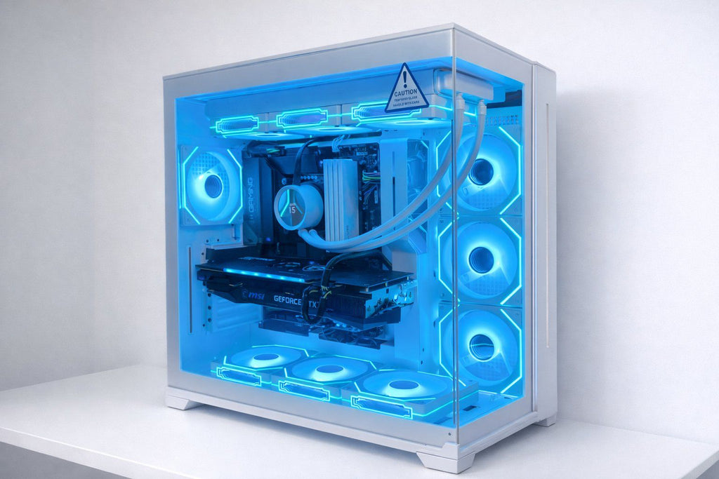 Specia Gaming PC Core i7 14th 32GB 1TB RTX5070 12G WaKü Neu Weiss