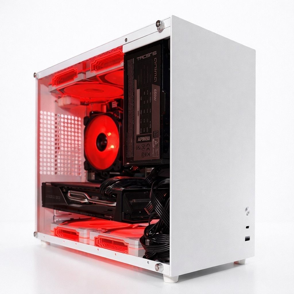 Specia Gaming PC 14 Core E5 3,3Ghz 32GB 1TB RX5700XT *Neu* Weiss